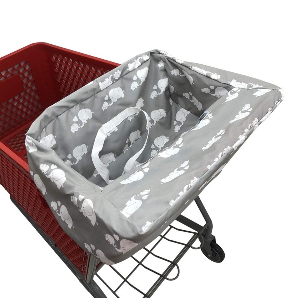 Gray Elephant Shopping Cart Cover - Picture 2 of 5